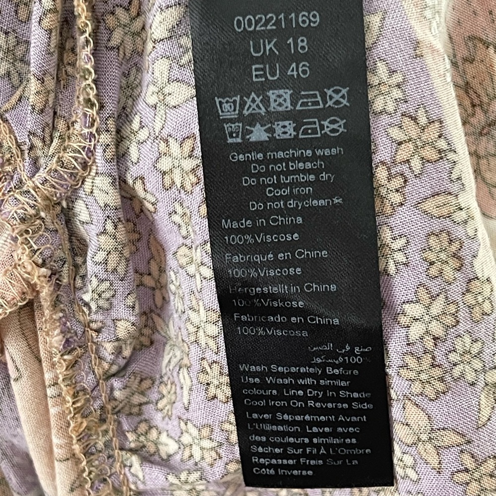 City Chic Floral Boho Tiered Maxi Dress 1X - Picture 11 of 12